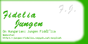 fidelia jungen business card